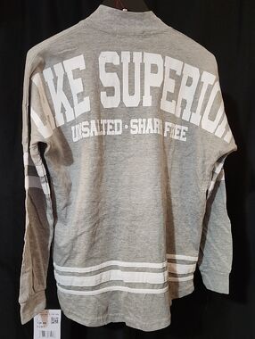 Basix of America 1/4 Zip Pullover – S/M (NWT) | Heather Grey | Lake Superior Tee